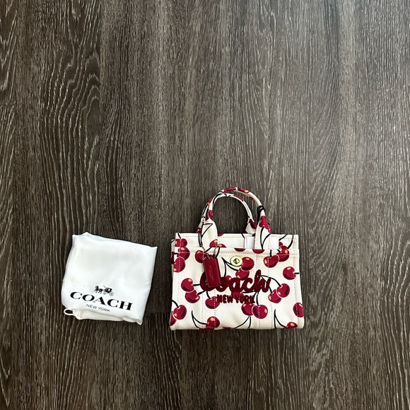 Cargo Tote Bag 20 With Cherry Print - Picture 1 of 8